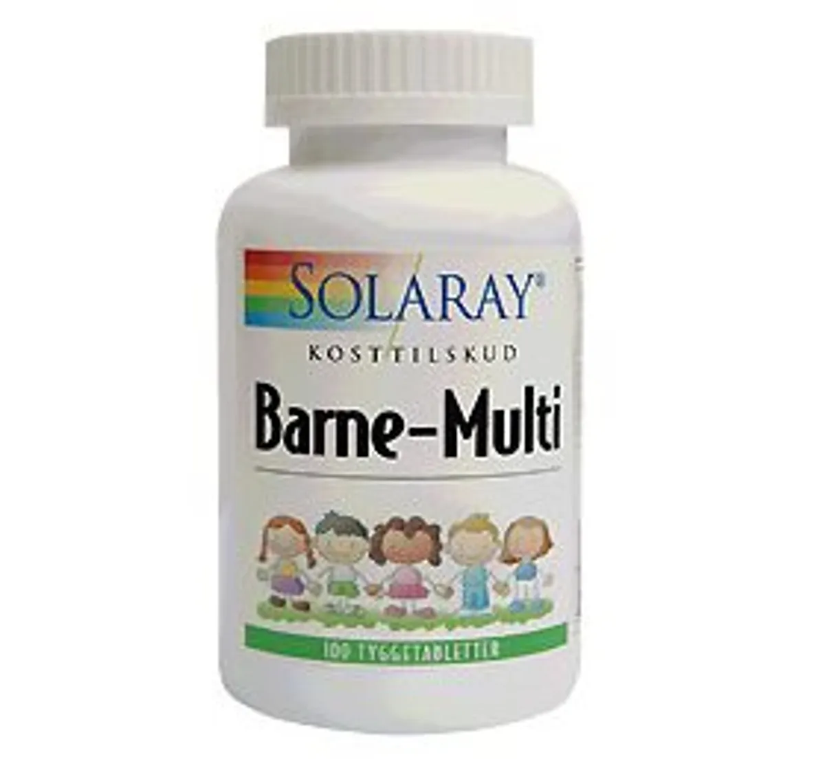 Solaray Barne-Multi tyggevit. børn &bull; 100 tab.