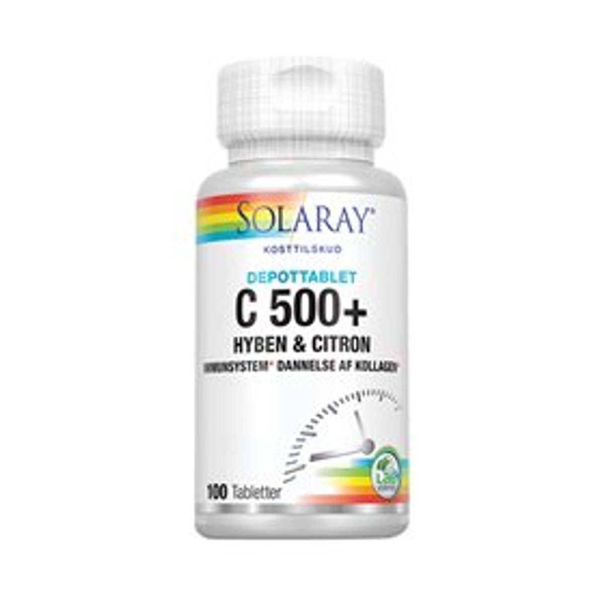 Solaray C-vitamin C500+ hyben, citron 100 tabletter