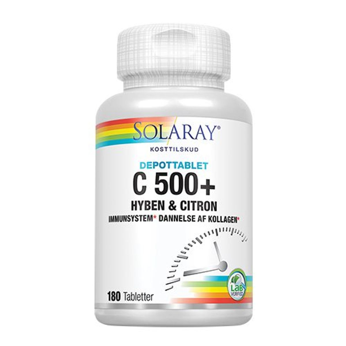 Solaray C-Vitamin C500+ Hyben & Citron 180 tabletter