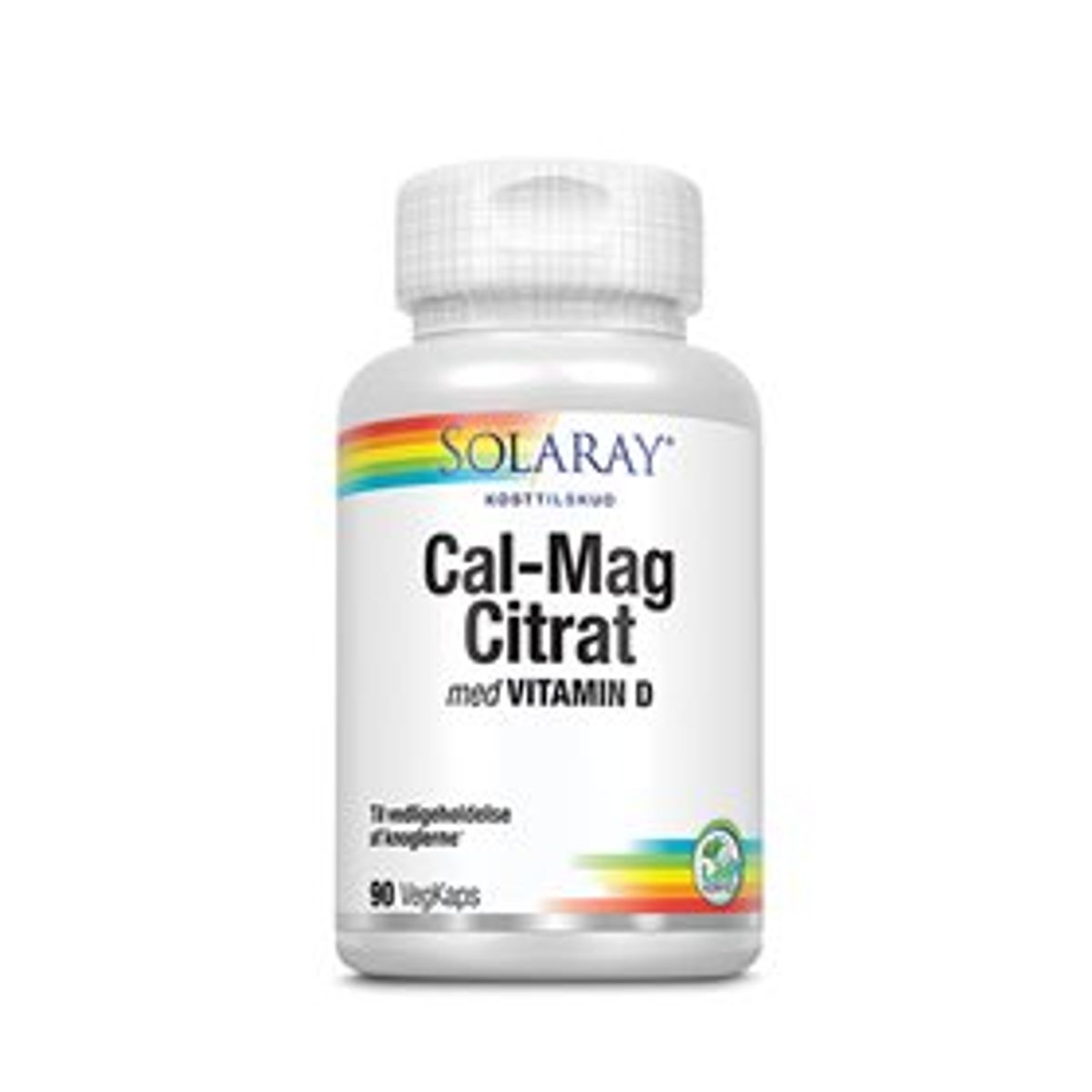 Solaray Cal-Mag Citrat m. D-vitamin 90 kaps.