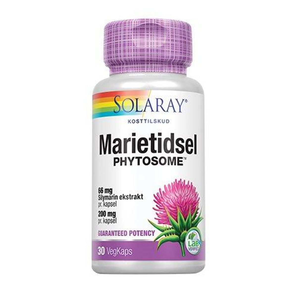 Solaray Marietidsel Phytosome, 30kap.