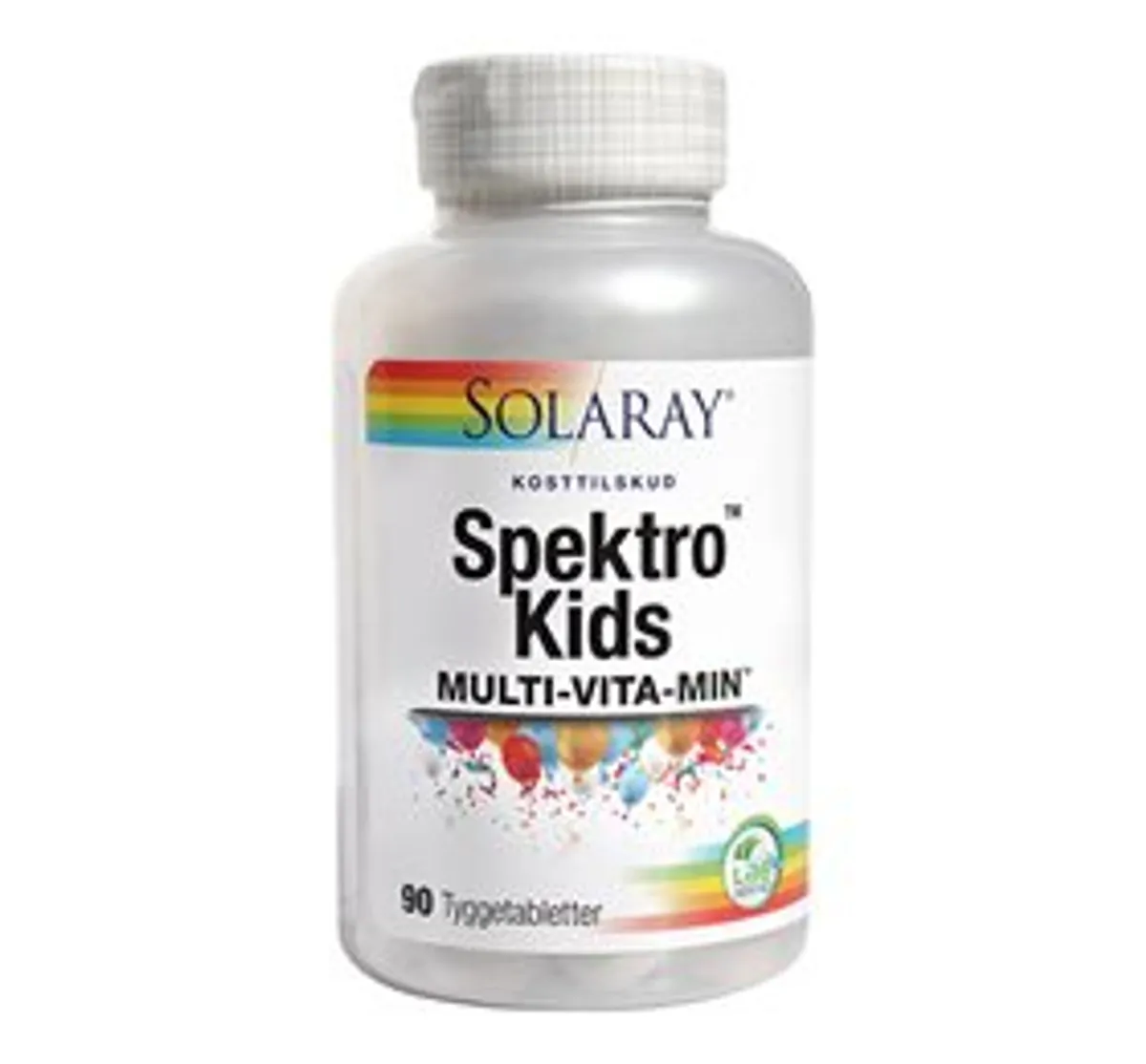 Solaray Spektro Kids tyggetablet m. bærsmag m. naturlig sødestof &bull; 90 tab. X