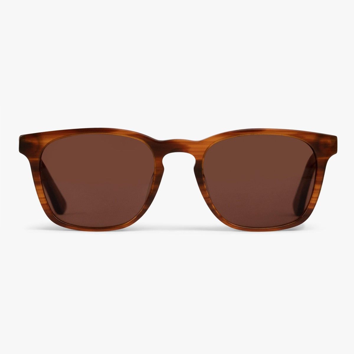 Solbriller +1 -Women's Bornholm Shiny Walnut - Luxreaders