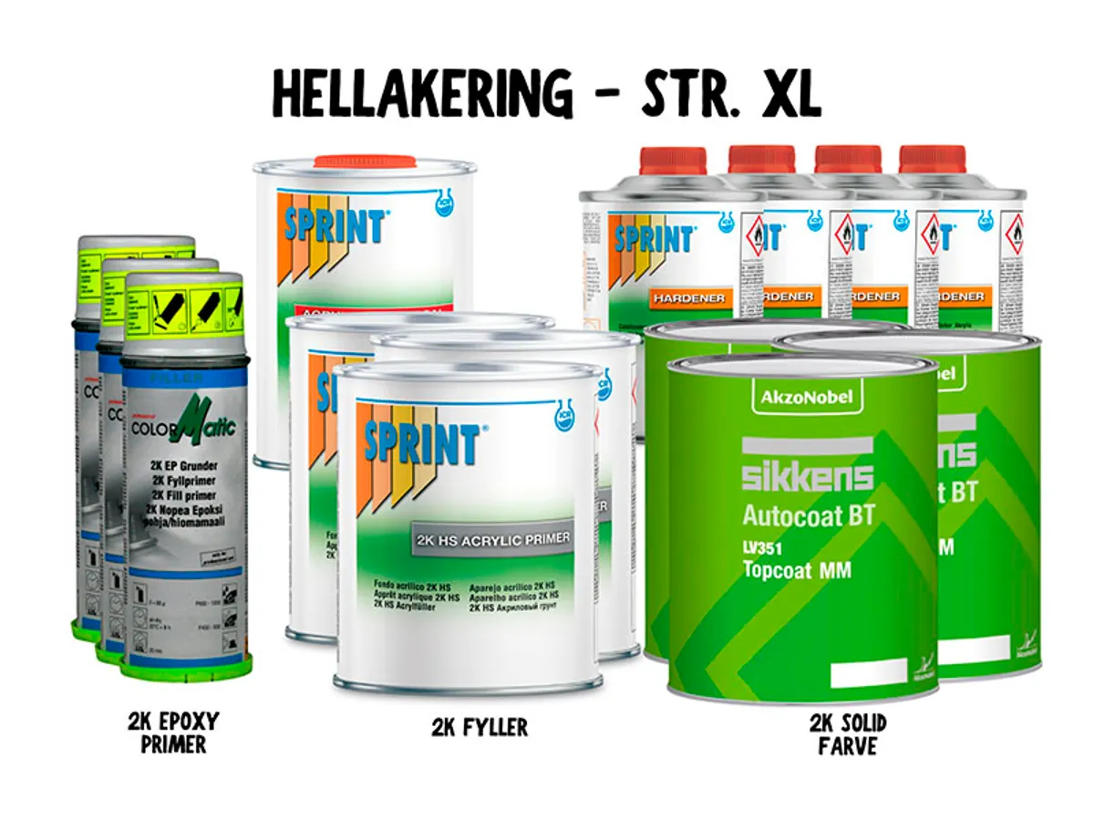 Solid pakke PROFF hellakering - str. XL