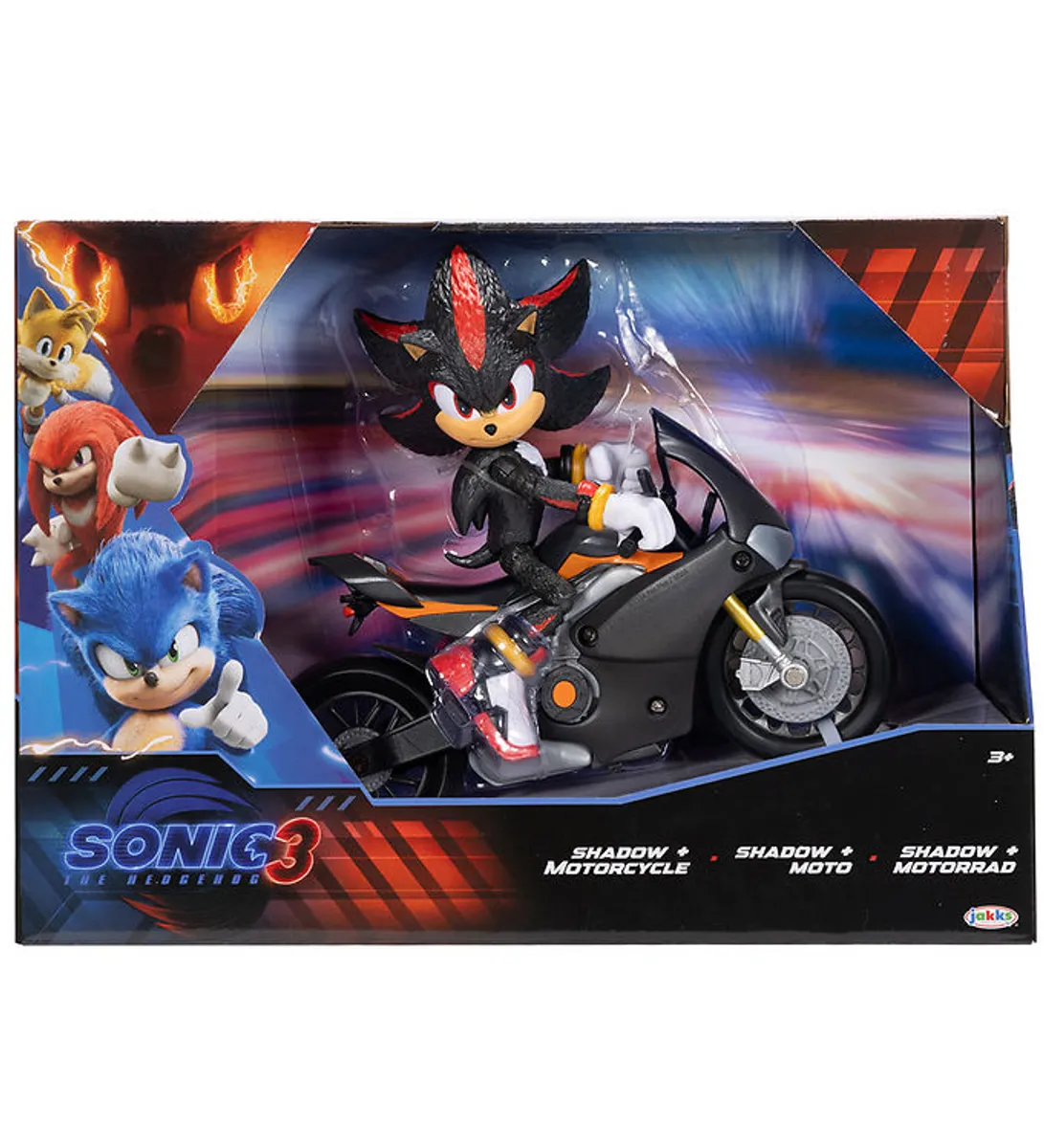 Sonic Figur - Shadow Figure m. Motorcykel