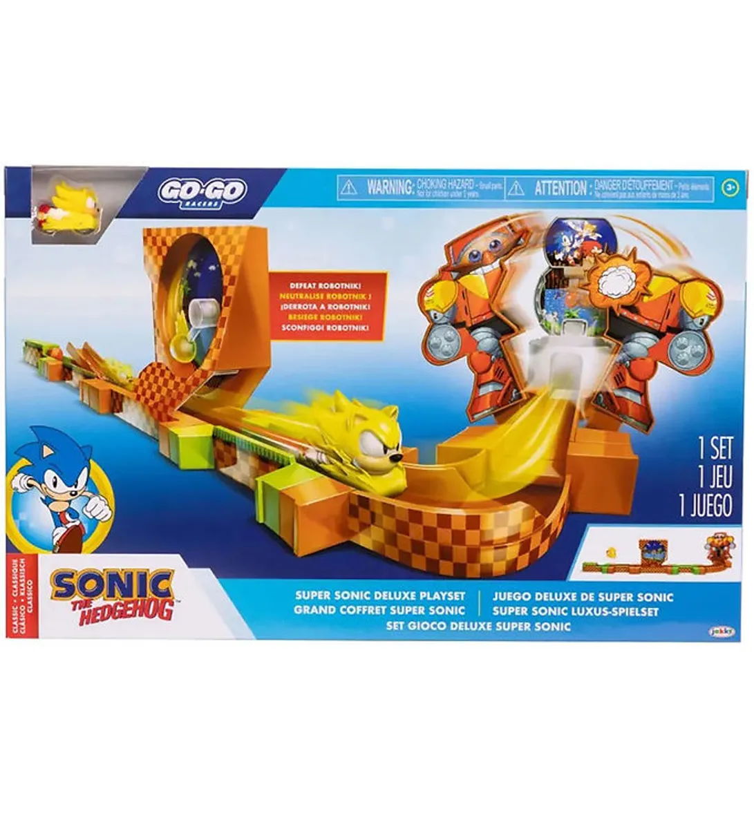 Sonic Legesæt - Go Go Racers - Deluxe - Super Sonic