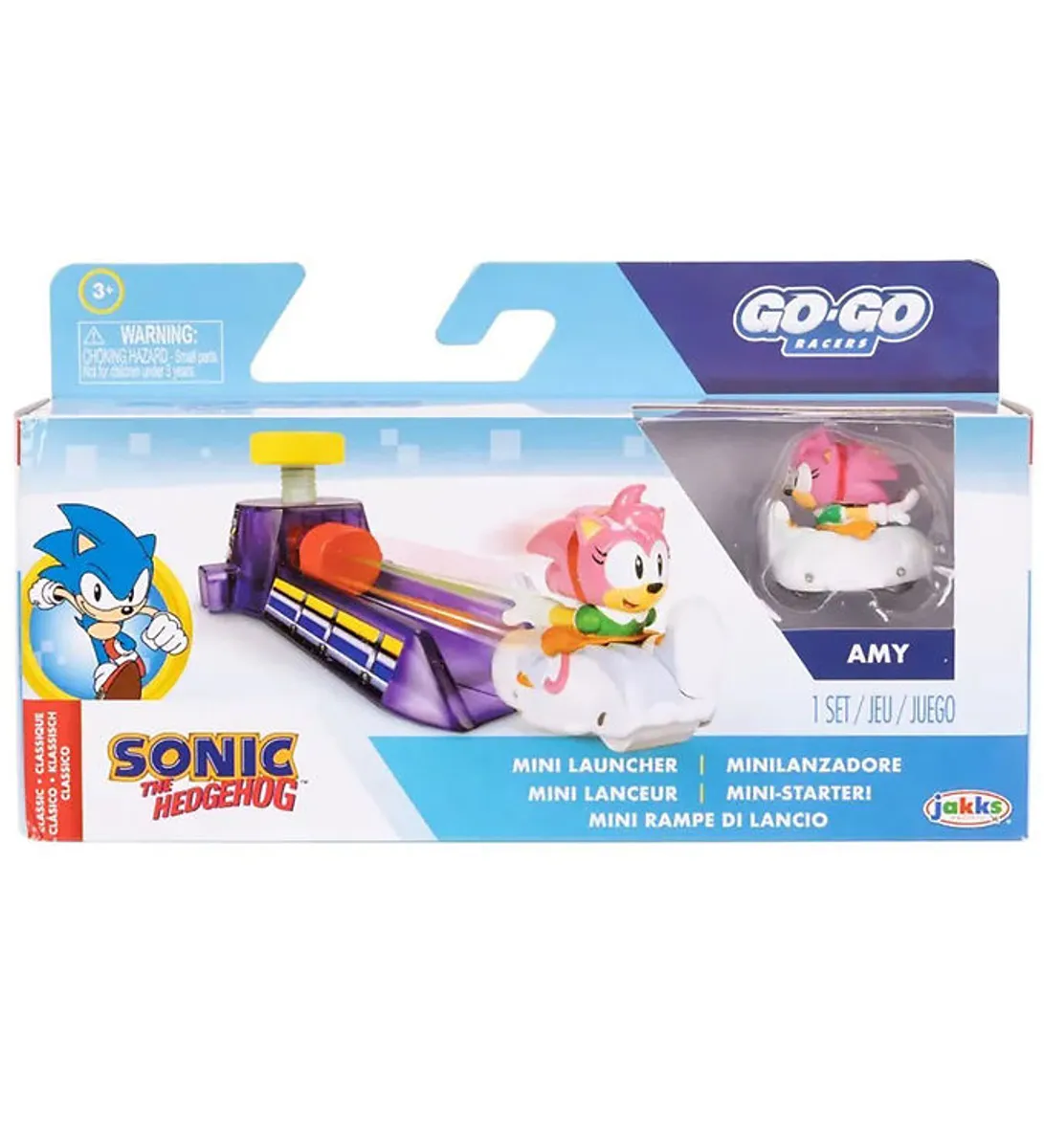 Sonic Legetøj - Go Go Racers Mini Launcher - Amy