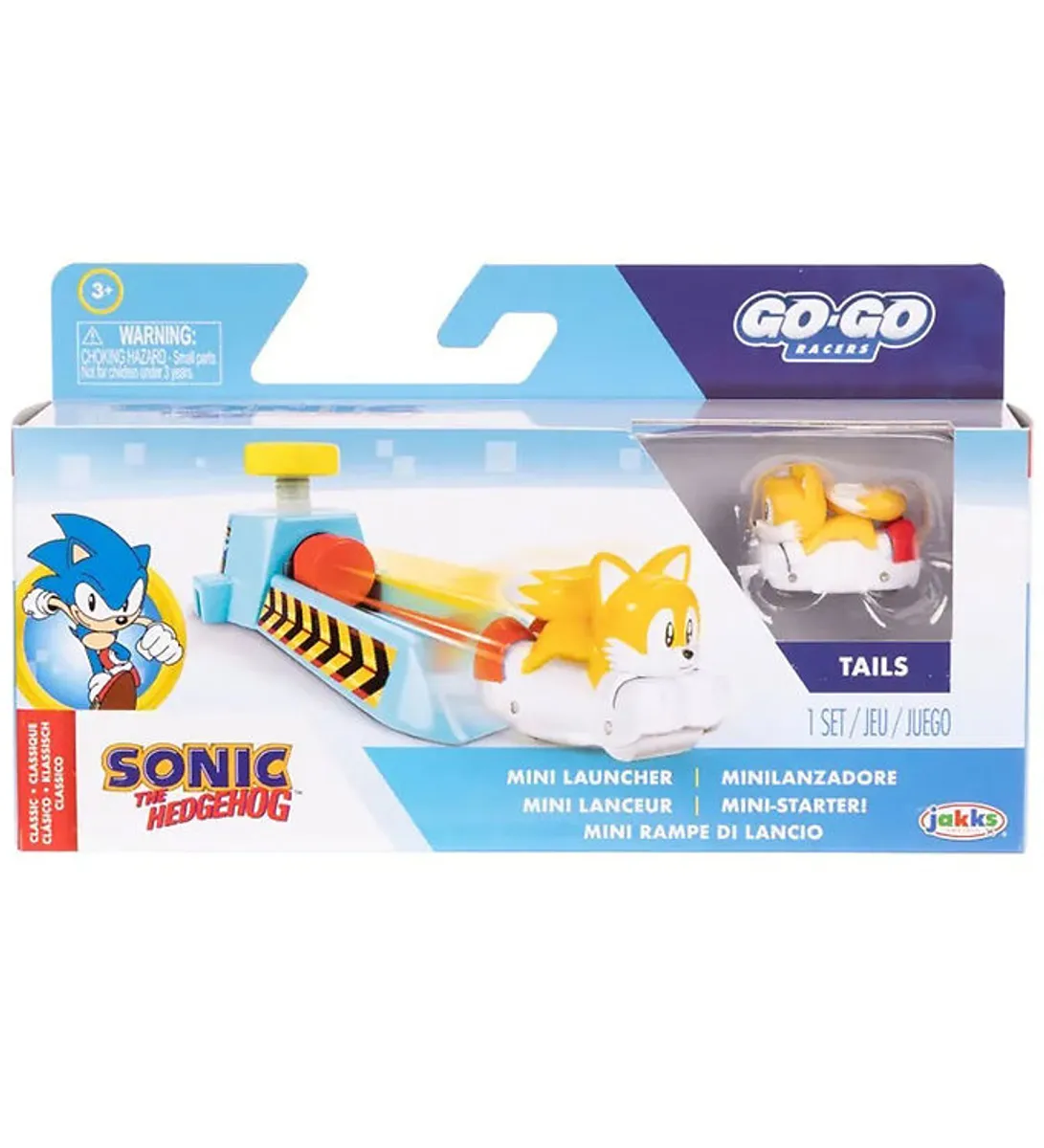 Sonic Legetøj - Go Go Racers Mini Launcher - Tails