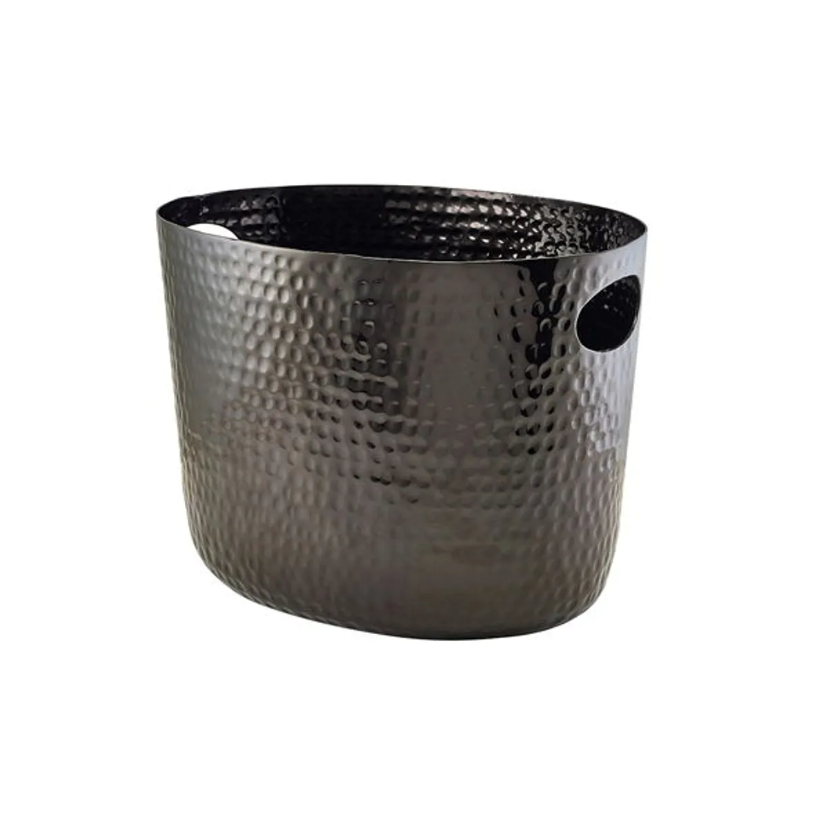 Sort Aluminium Hammered Vin Spand Genware