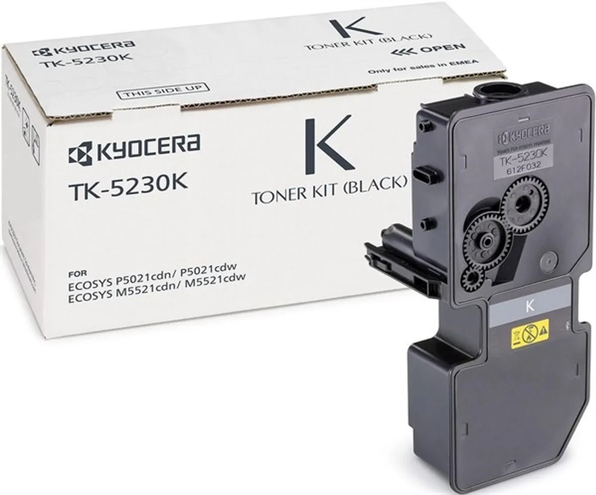 Sort lasertoner TK-5230K - Kyocera -