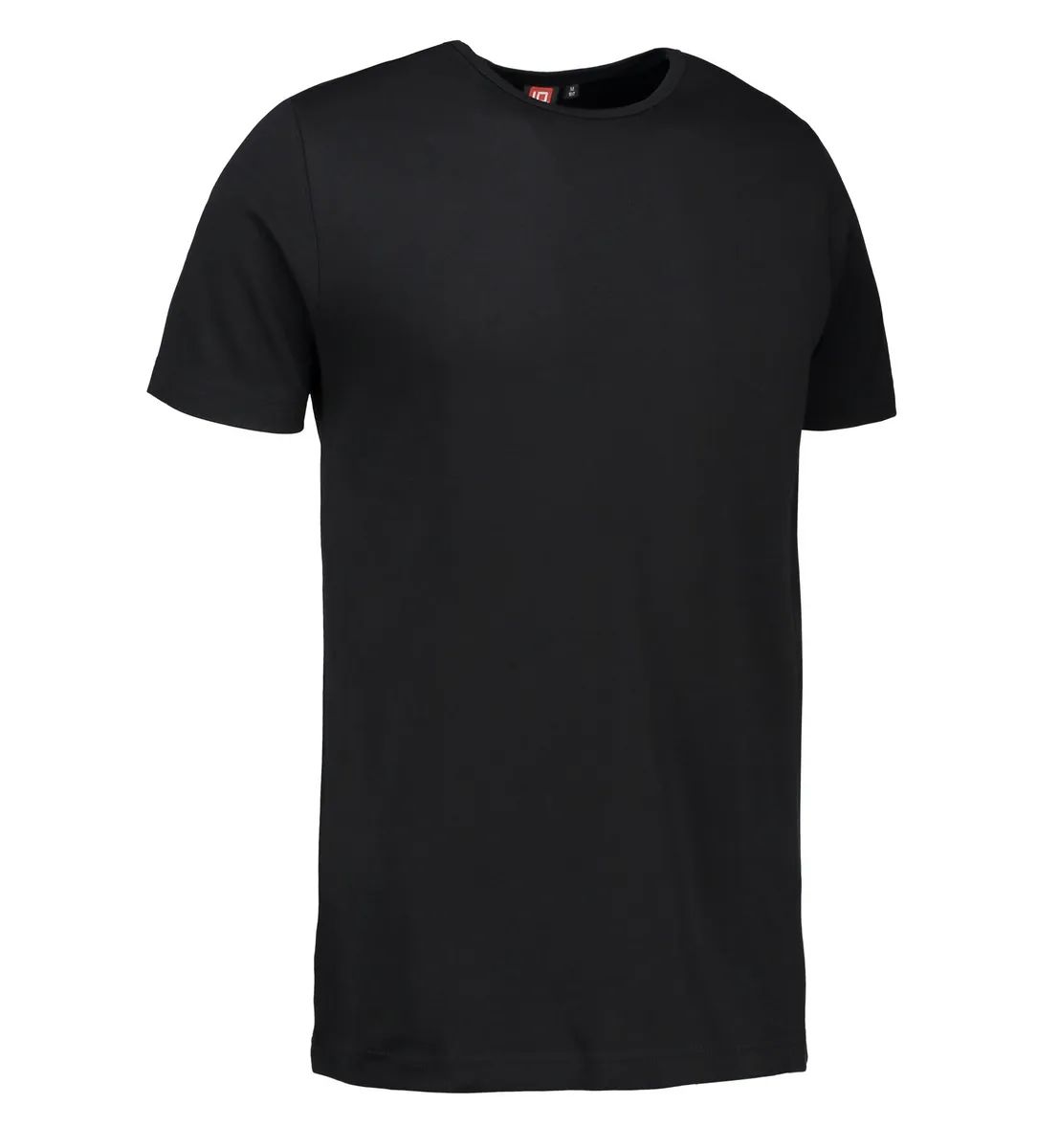 Sort t-shirt med rund hals til mænd - 2XL