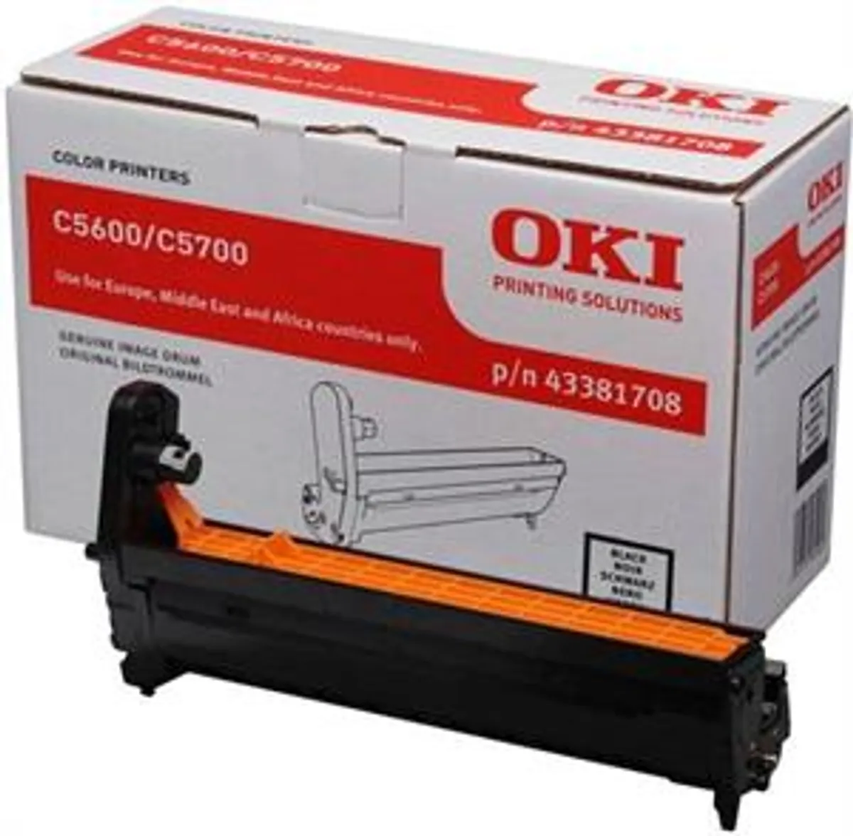 Sort tromle C56/57 - OKI original -