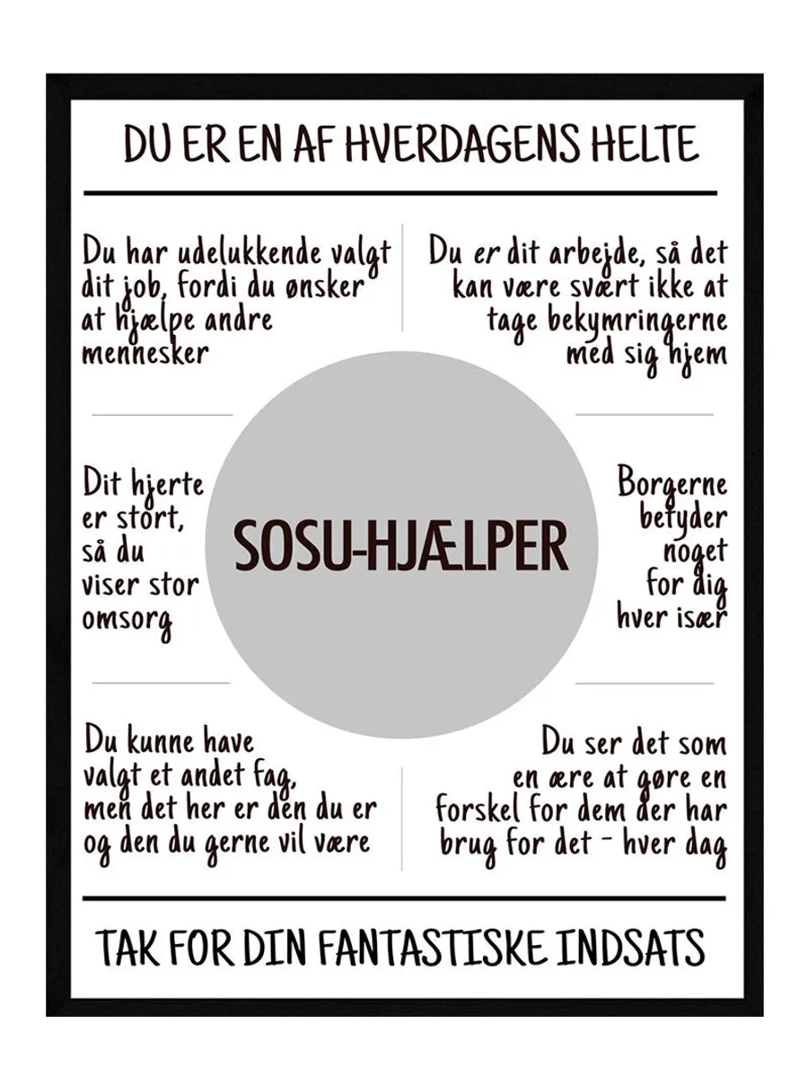 Sosu-hjælper plakat