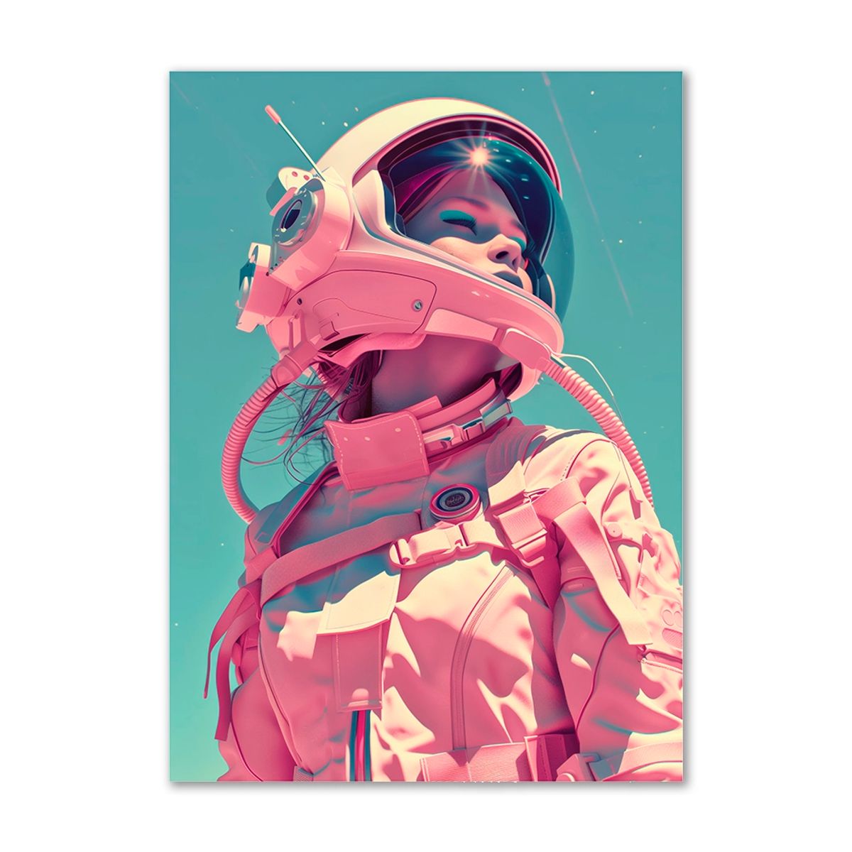 Space Chick - 70x100 cm. - Ingen