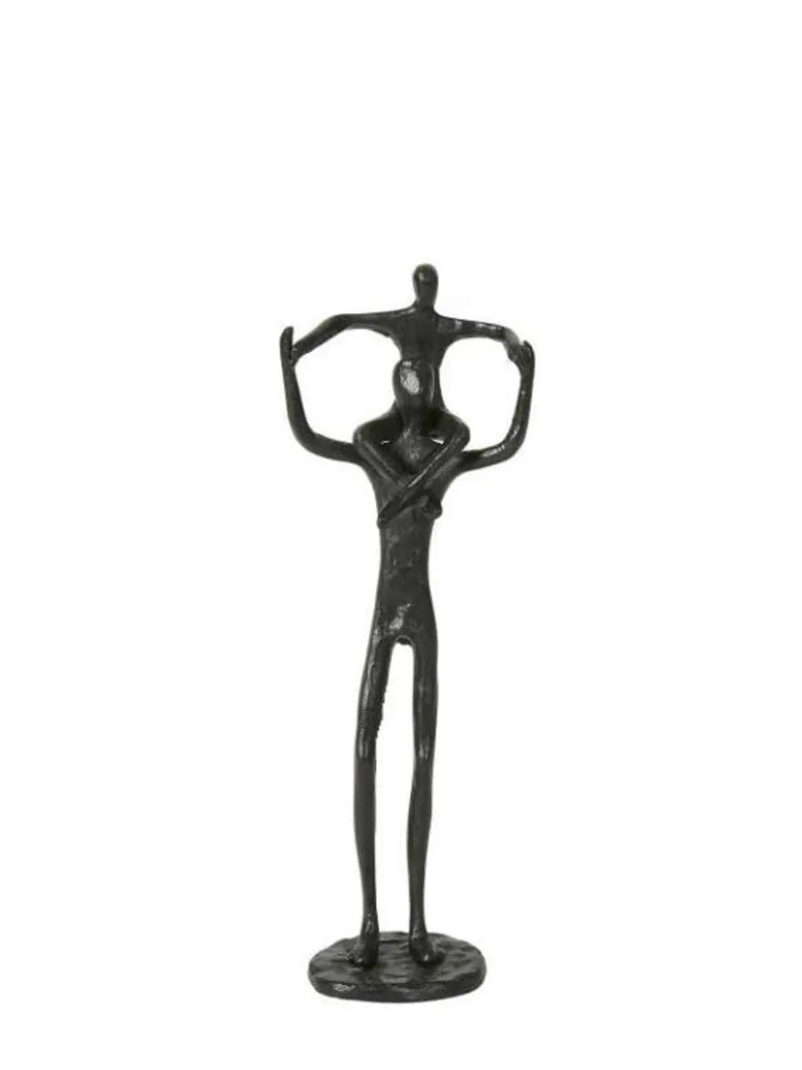 Speedtsberg FIGUR MAND MED BARN 26CM METAL