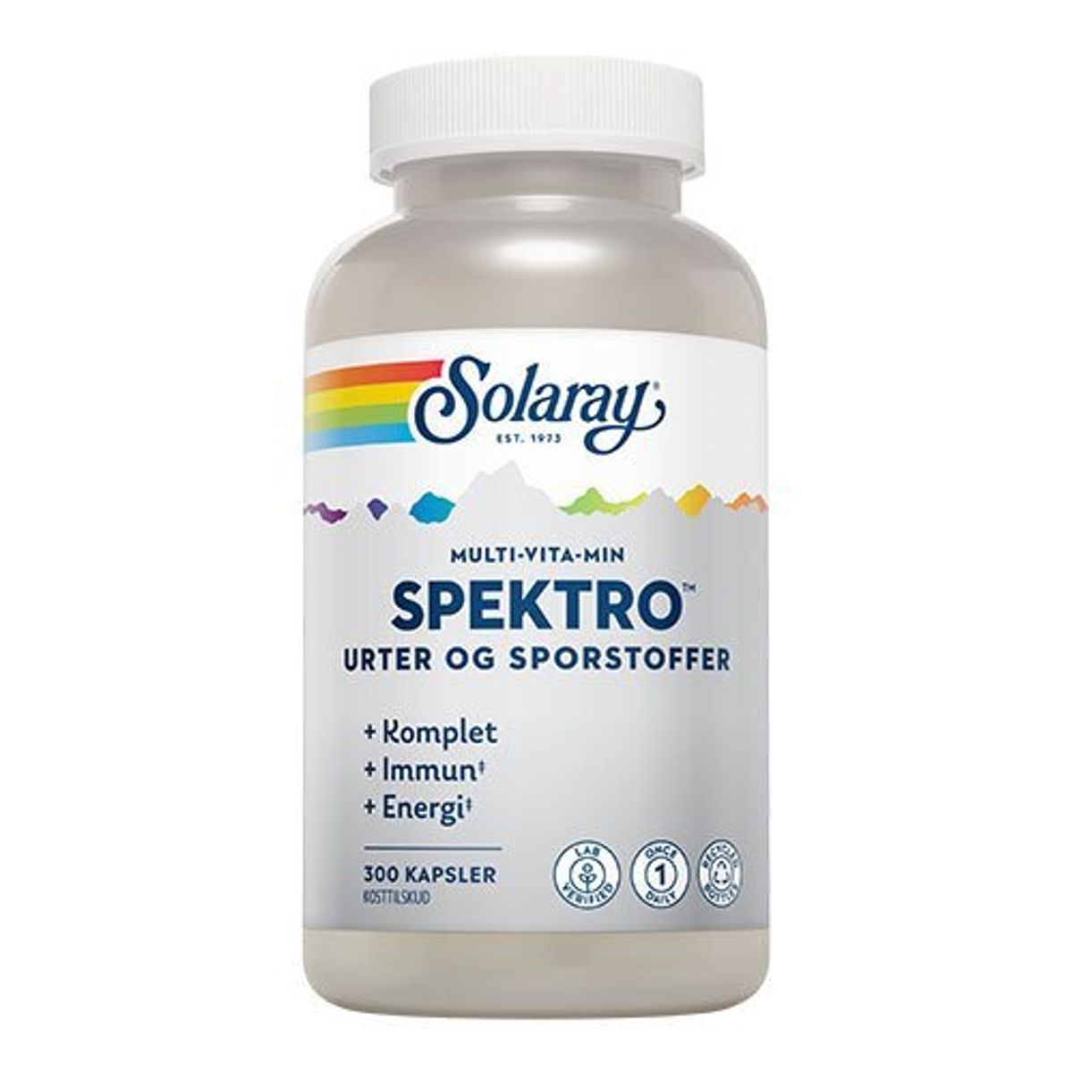 Spektro Multi-Vita-Min m. jern og K2 - 300 kapsler