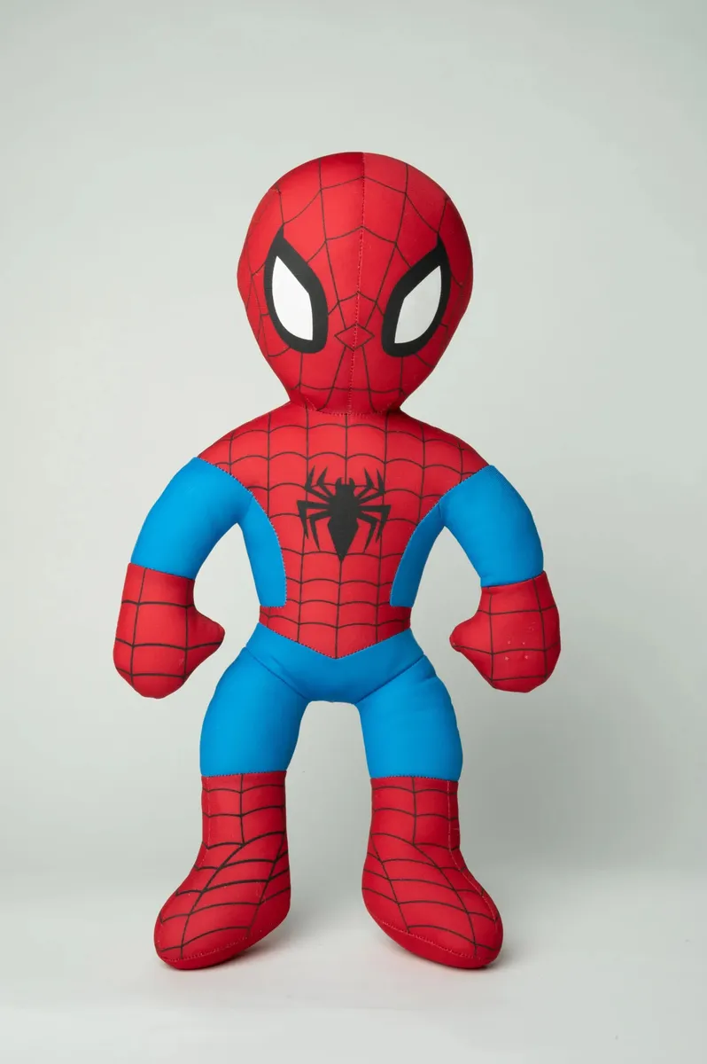 Spider-man Bamse Med Lyd - Marvel - 20 Cm