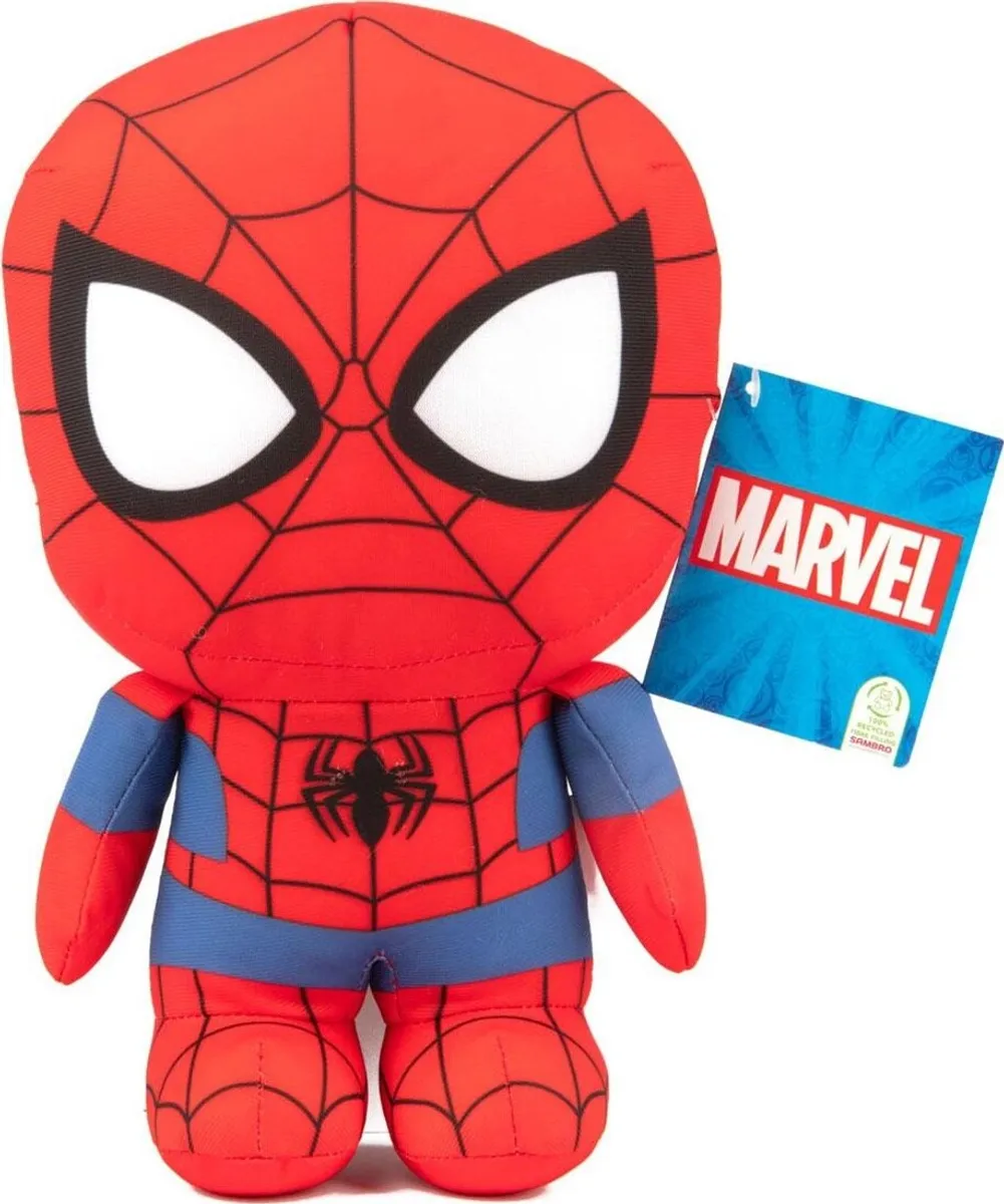 Spider-man Bamse Med Lyd - Marvel - Disney - 28 Cm