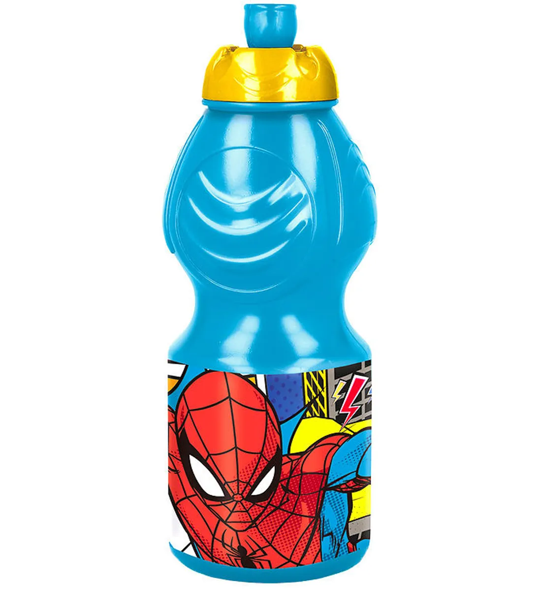 Spiderman Drikkedunk - 400 ml - Blå/Gul