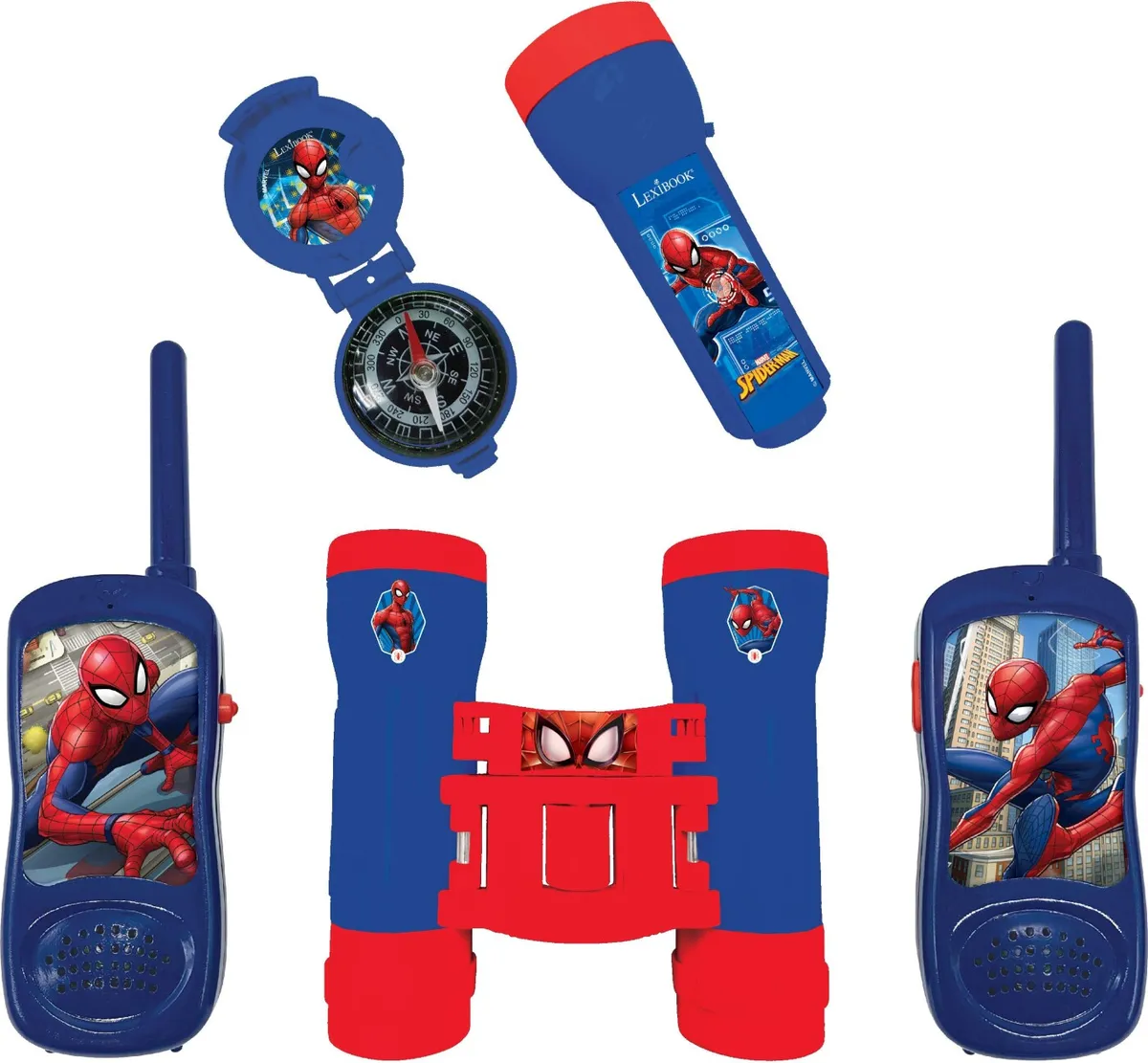 Spiderman Legetøj - Walkie Talkie Sæt Med Kikkert - Lexibook