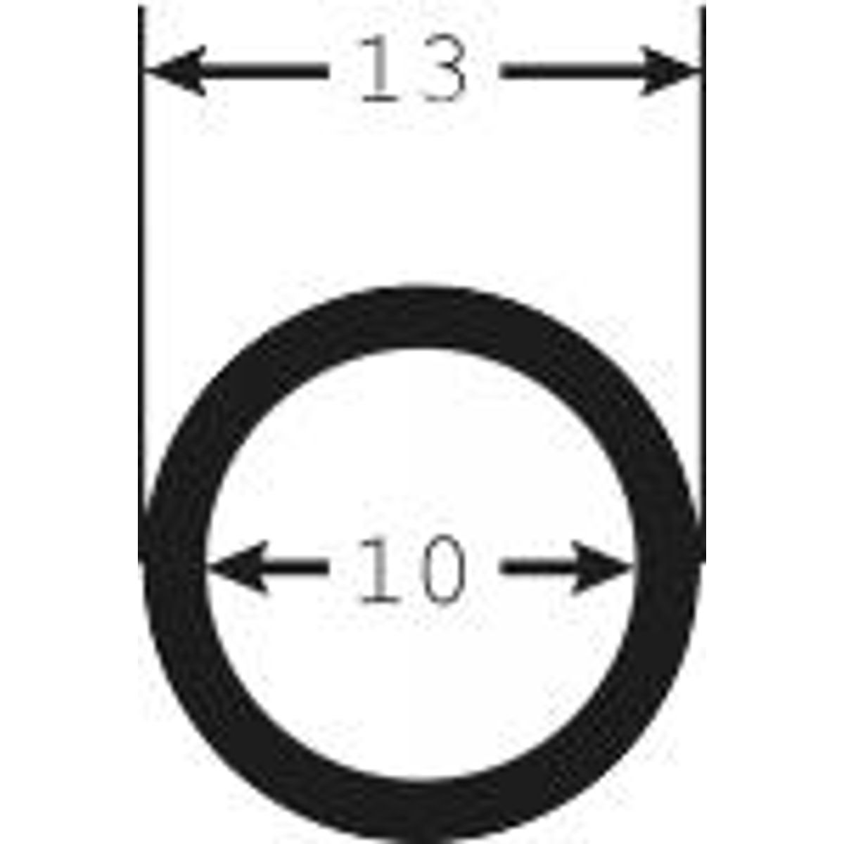 Spiralslange Sort 10/13mm Indv./udv.