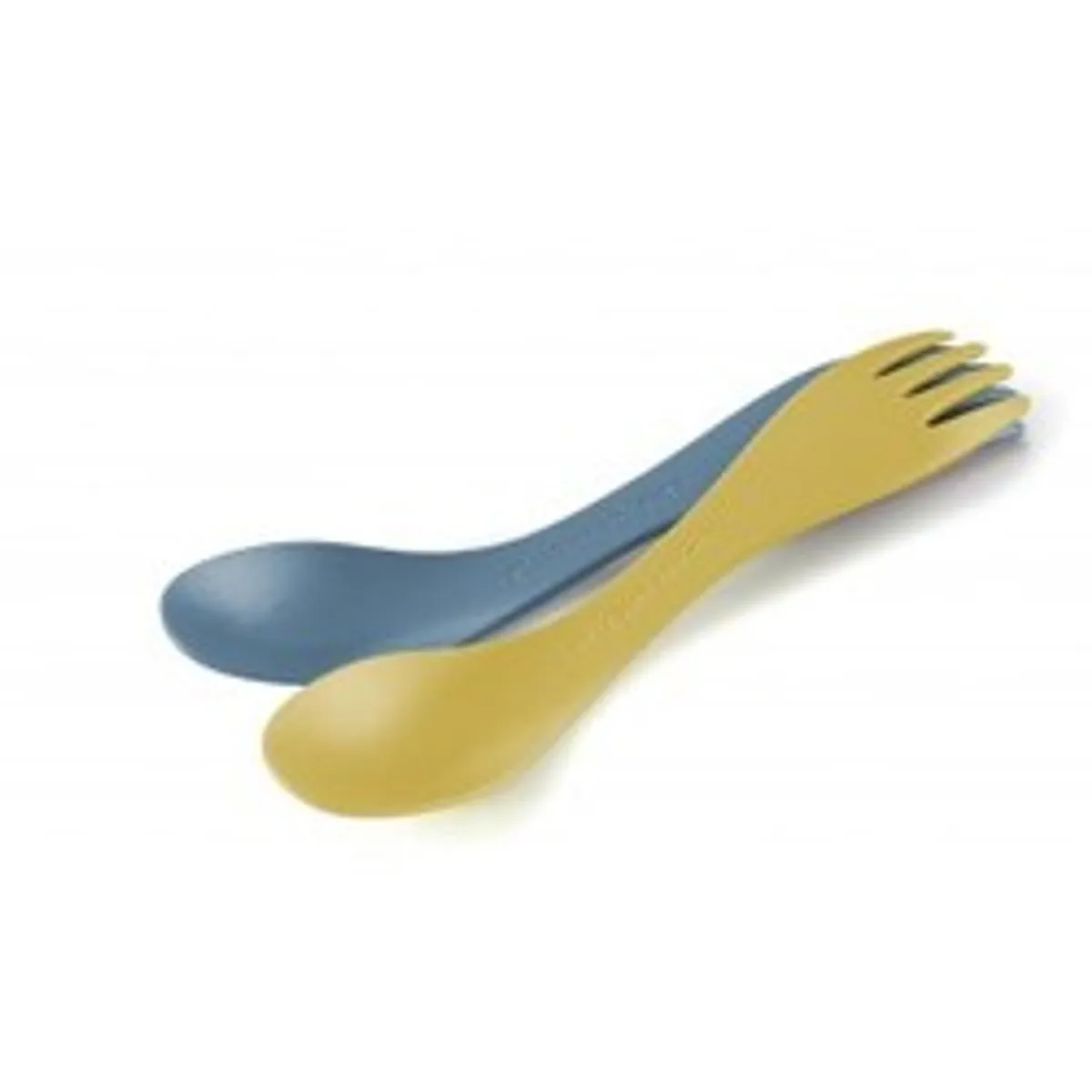 Spork little BIO 2-pack mustyyellow/hazyblue - mustyyellow-hazyblue