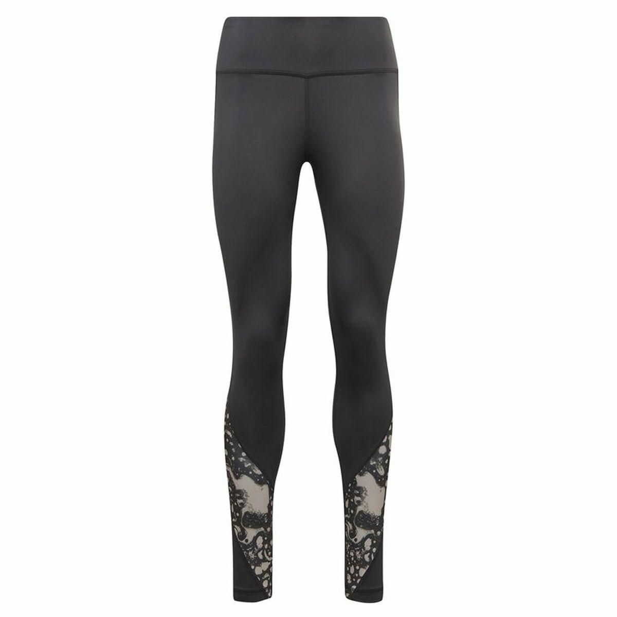 Sport leggings til kvinder Reebok Sort S