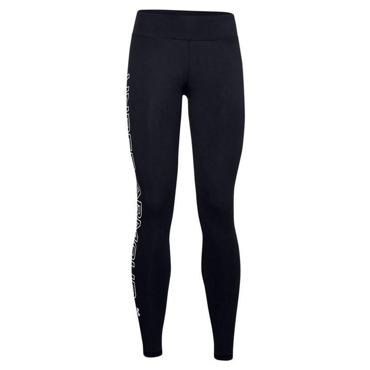 Sport leggings til kvinder Under Armour Favorite Wordmark Sort XS