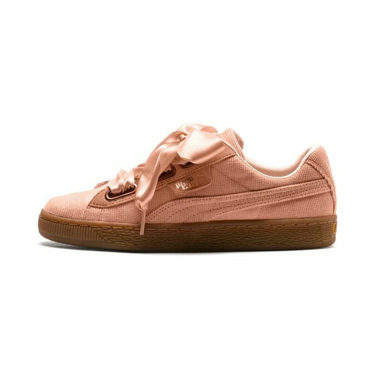 Sportssneakers til damer Puma Basket Heart Dame Laksefarvet 38.5