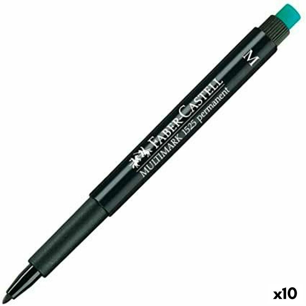 Sprittusch Faber-Castell Multimark 1525 M Sort (10 enheder)