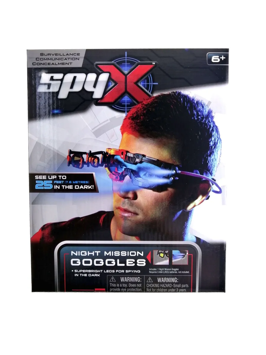 SpyX Night Mission Spion Briller - spion - Legekammeraten.dk