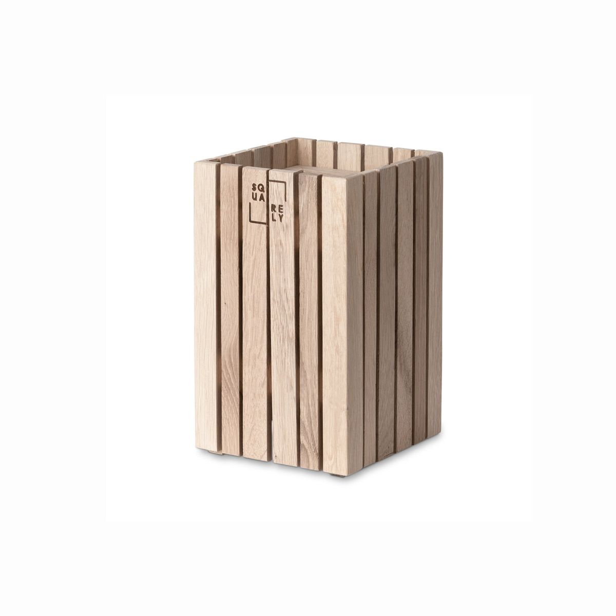 Squarely Copenhagen - GrowSMALL plantekasse 14x14 cm, 4 farver - Ask natur