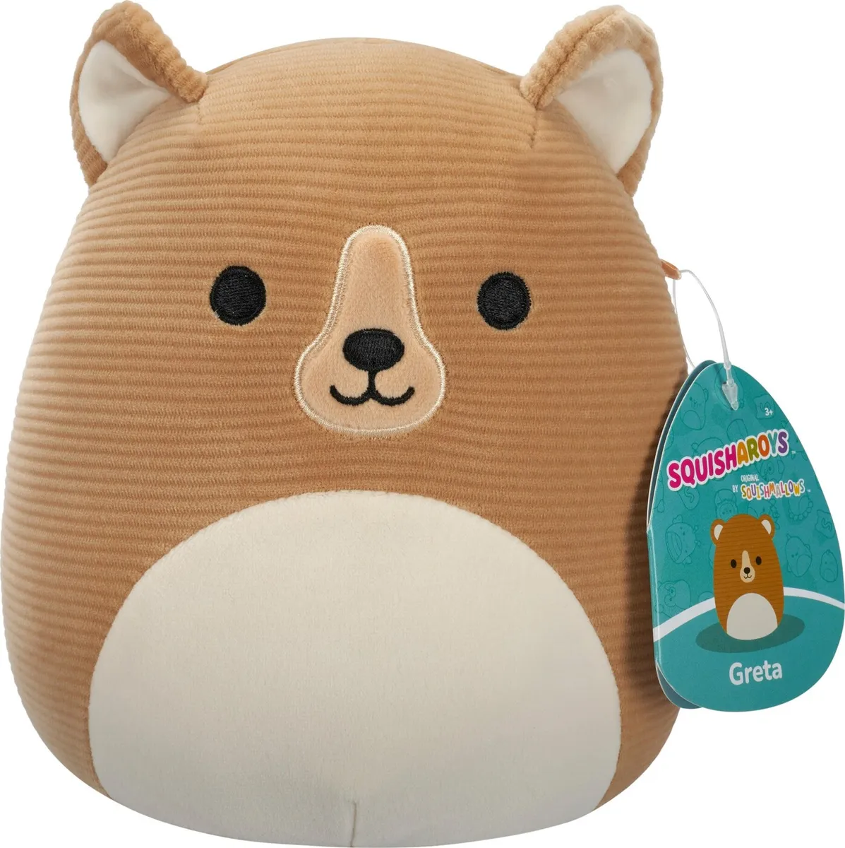 Squishmallows Bamse - Greta Grizzly Bjørn - Squisharoys - 19 Cm