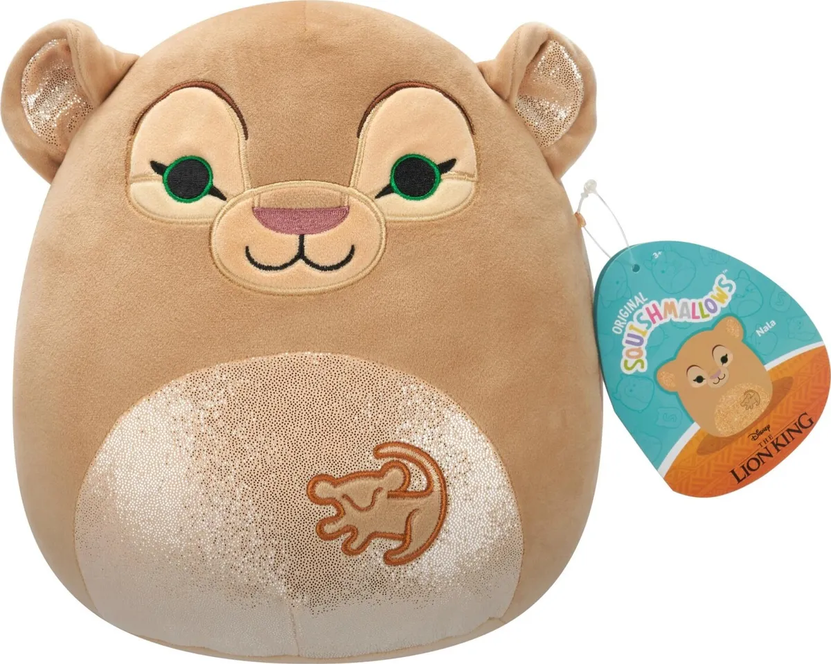 Squishmallows Bamse - Nala - Disney - Løvernes Konge - 20 Cm