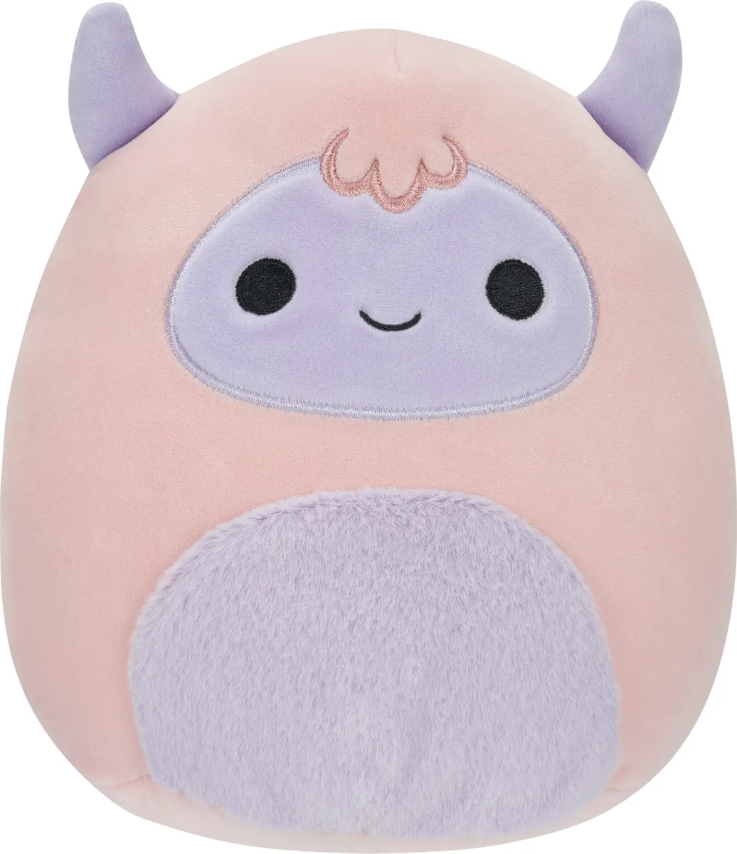 Squishmallows Bamse - Pink Og Lilla Yeti Ronalda - 19 Cm