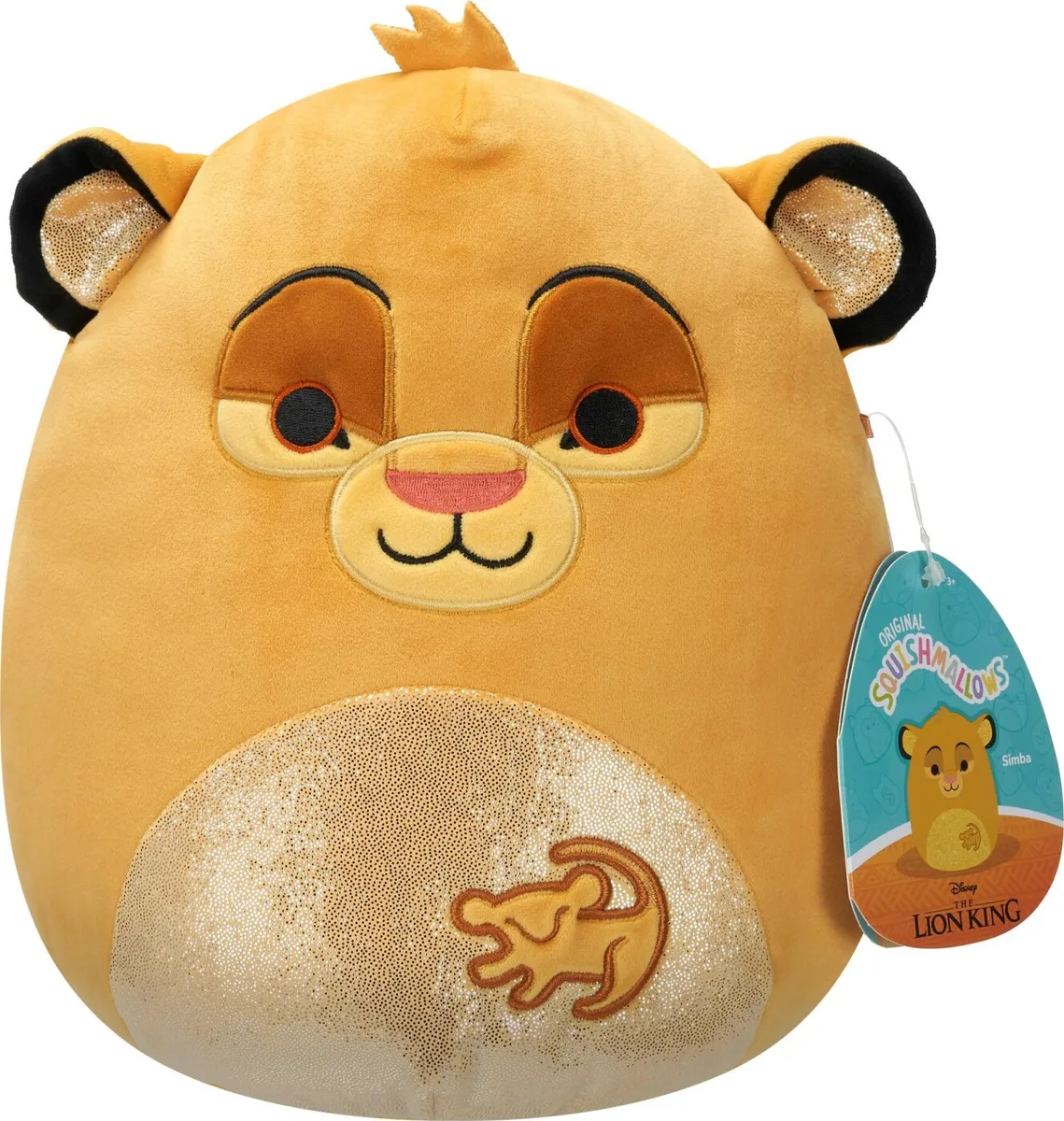 Squishmallows Bamse - Simba - Disney - Løvernes Konge - 20 Cm