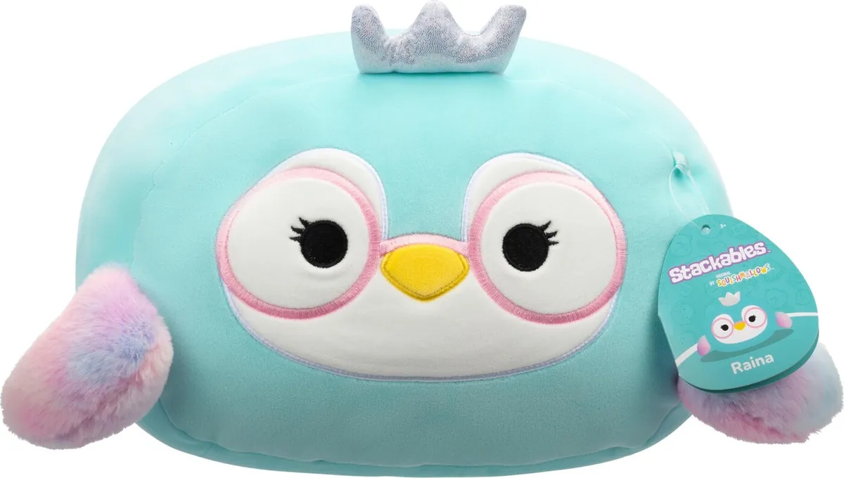 Squishmallows Bamse - Stackables - Raina Pingvin - 30 Cm