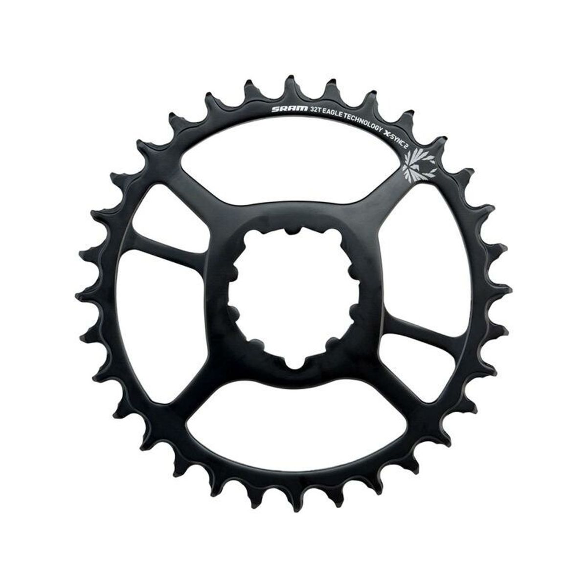 Sram Eagle - Klinge 32 tands rund - 1 x 12 gear - Direct Mount - 6 mm offset - Sort