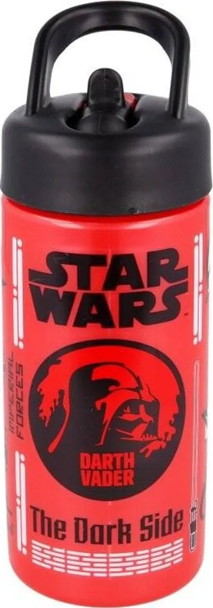 Star Wars Drikkedunk - 410 Ml - Rød Sort