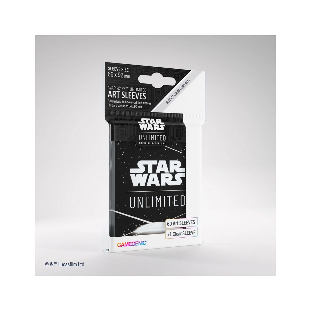 Star Wars Unlimited Art Sleeves, Card Back White - 60 stk - plastiklommer - Gamegenic