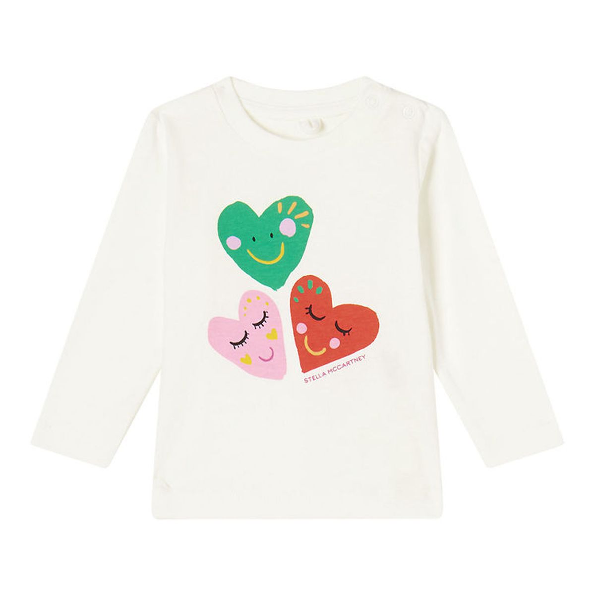 Stella McCartney Kids Bluse - Off White m. Hjerter