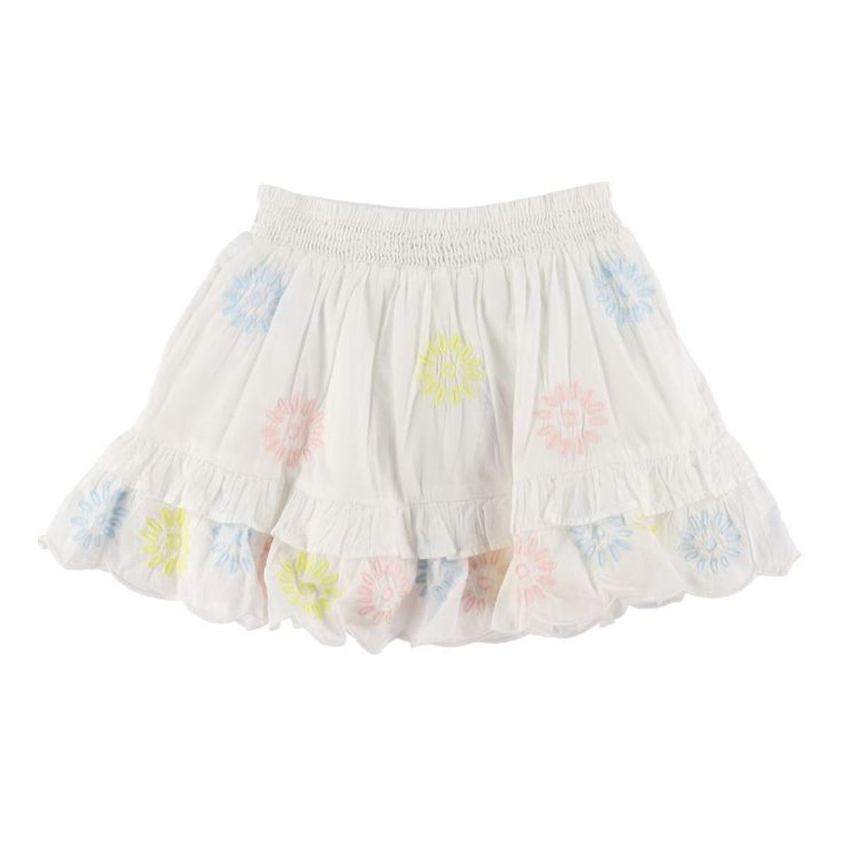 Stella McCartney Kids Nederdel - Hvid/Pastel m. Blomster