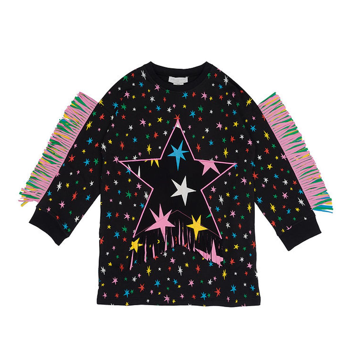 Stella McCartney Kids Sweatkjole - Sort m. Stjerner