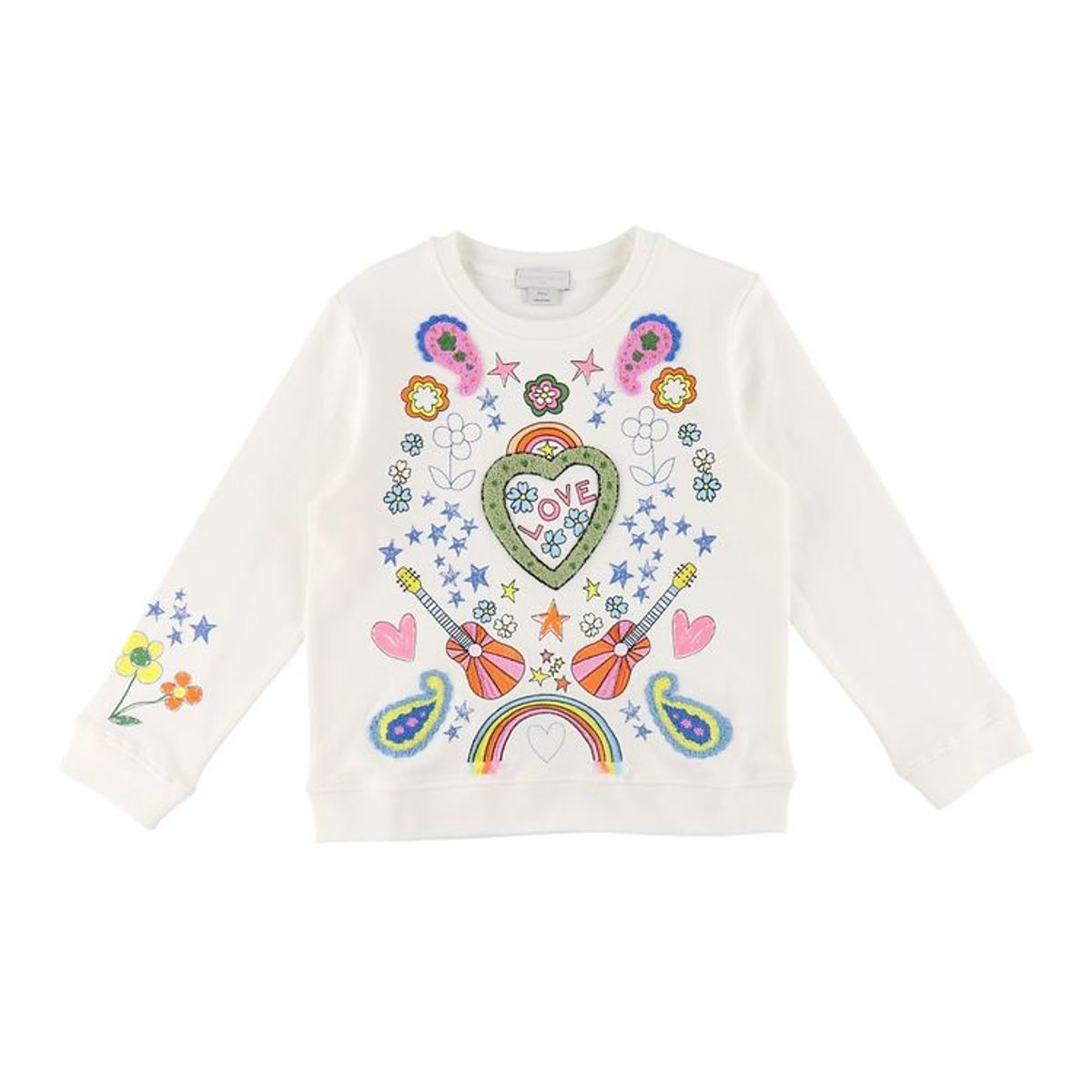 Stella McCartney Kids Sweatshirt - Love - Hvid m. Print