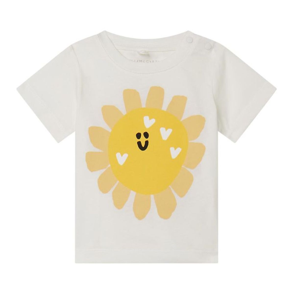 Stella McCartney Kids T-shirt - Hvid/Gul m. Sol