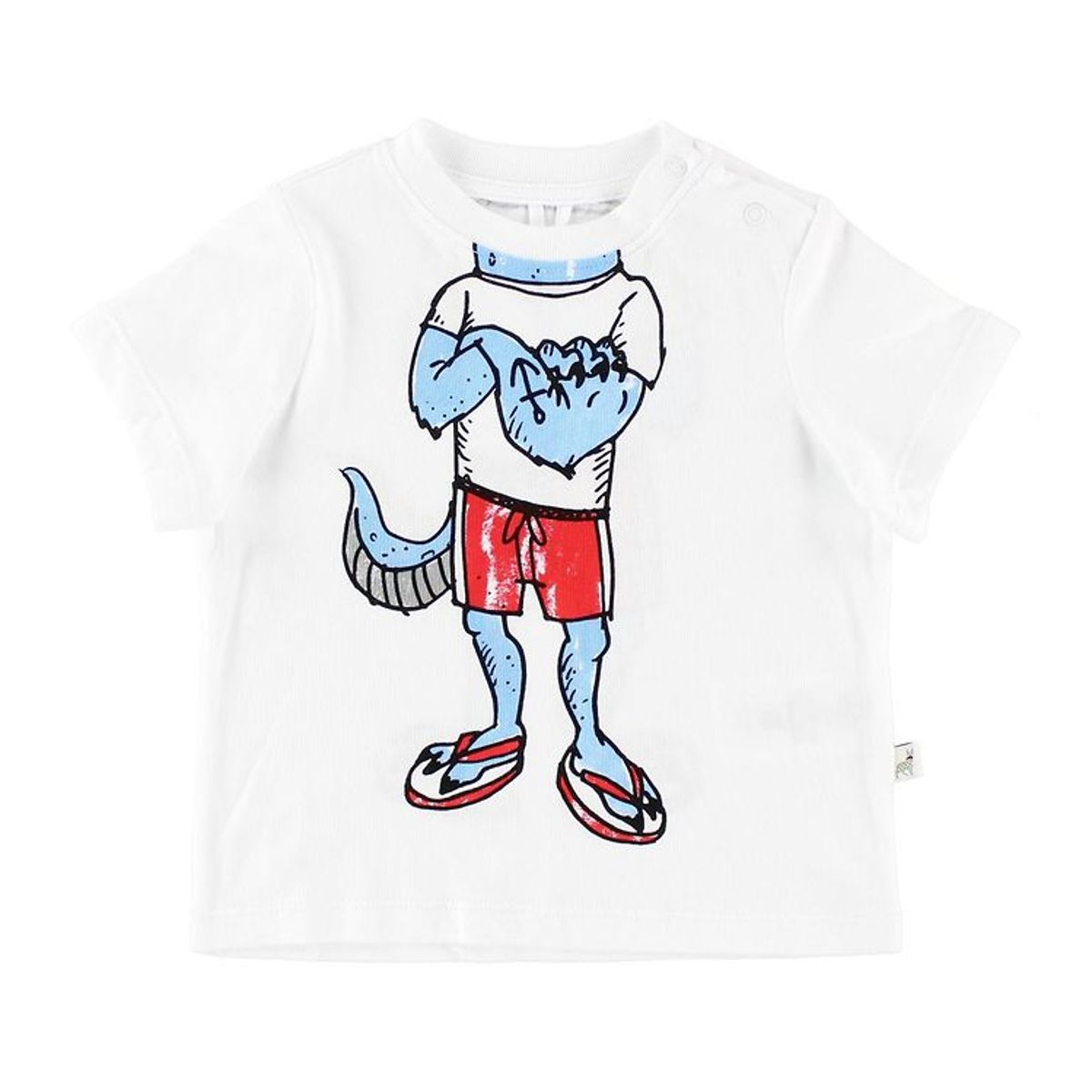 Stella McCartney Kids T-shirt - Hvid m. Monsterkrop