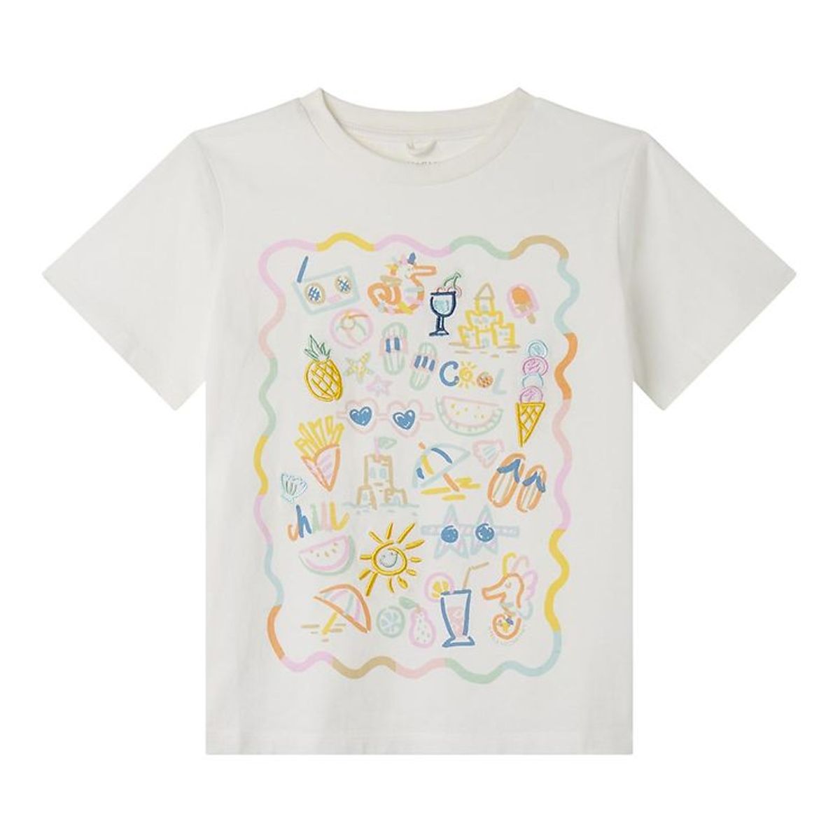 Stella McCartney Kids T-shirt - Hvid/Pastel