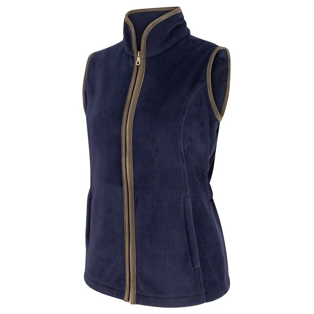 Stenton Ladies Marineblå Fleece Gilet vest - XS (UK8-10)