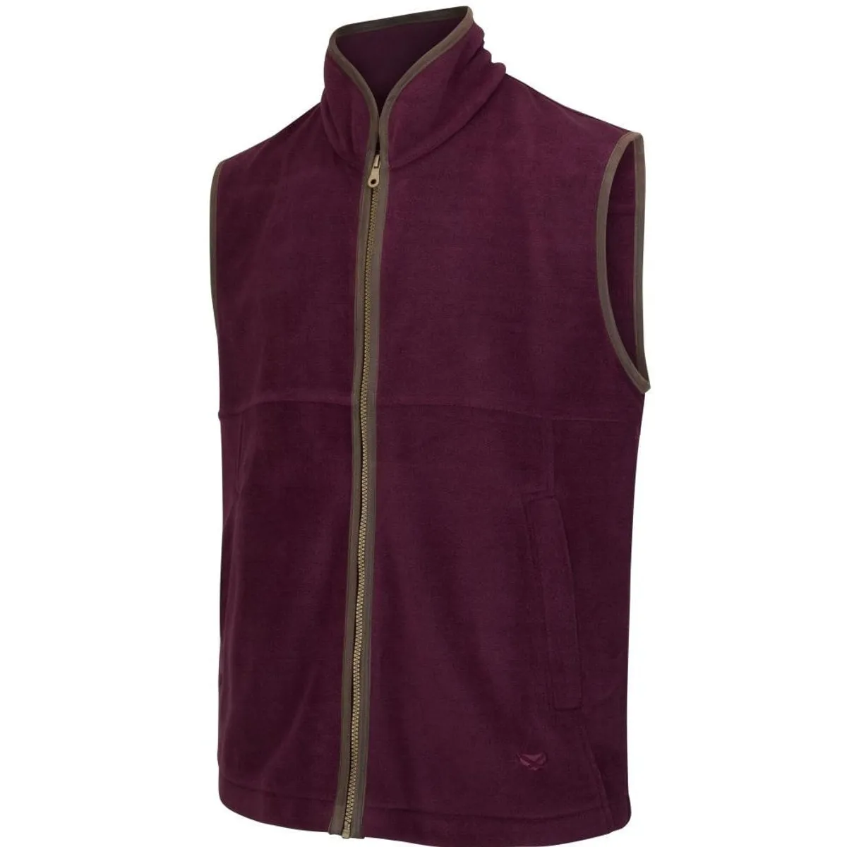 Stenton Vinrød Fleece Gilet vest - S