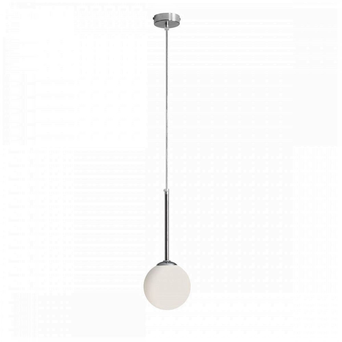 Stick - Loftlampe i krom og glas, ø 14 cm. kuppel